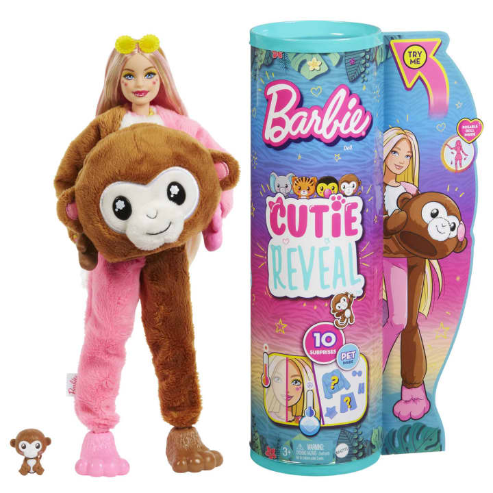 Barbie Cutie Reveal Doll Monkey - Lucky Duck Toys