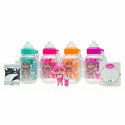 Mini Poseable Dolls in Baby Bottle