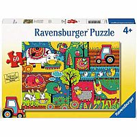 A Day at the Farm - 60 Piece Puzzle