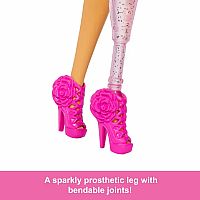 Barbie Deluxe Hot Pink & Prosthetic Leg