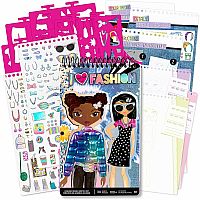 I Love Fashion Design Sketch Set