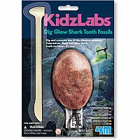 KidzLabs: Dig Glow Shark Tooth Fossil