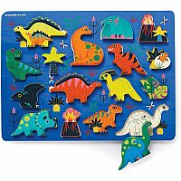 Wooden Puzzle Playset Dino 16pc