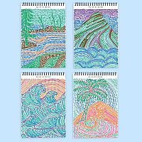 FlowArt Dot-by-Letter Landscapes