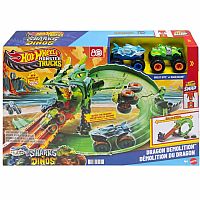 Hot Wheels Monster Trucks: Sharks vs Dinos - Dragon Demolition