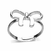 Fancy Bows Nail Polish, Stickers & Ring Set