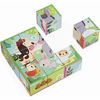 9 Cube Farm Animal Puzzle