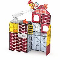 Magna-Tiles Fire Station