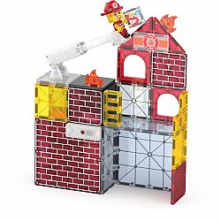 Magna-Tiles Fire Station