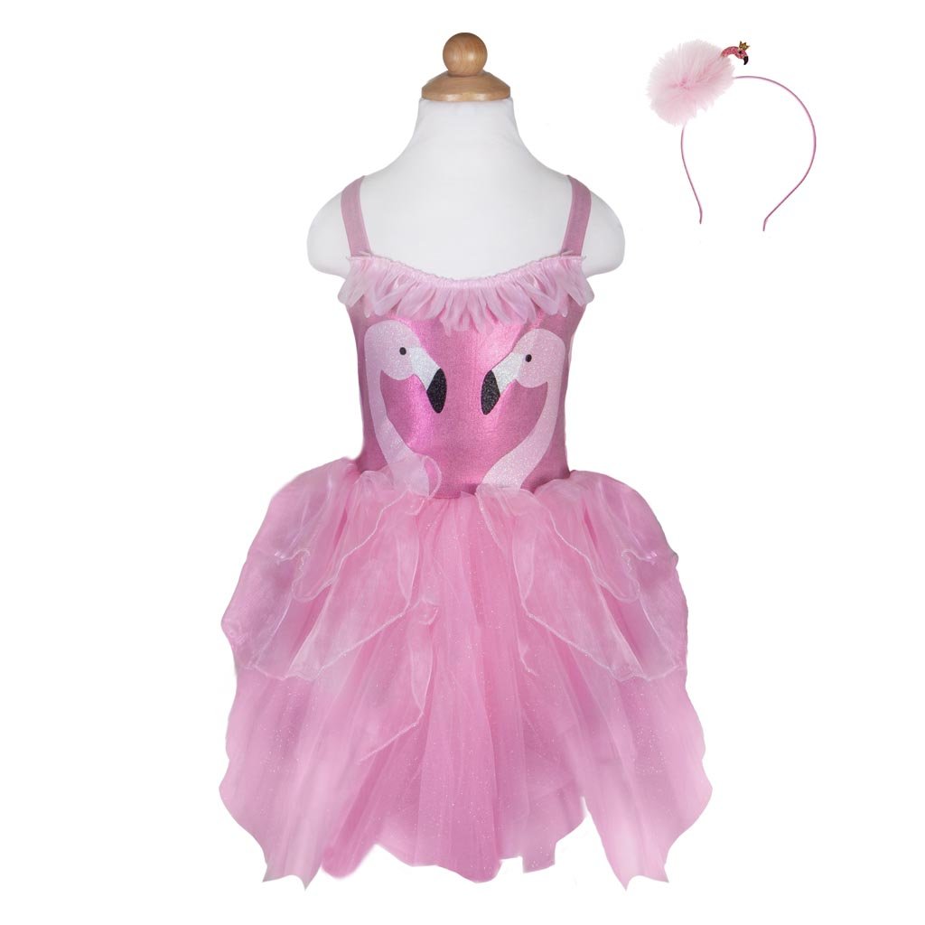 flamingo birthday dress Emerson and Friends Fancy Flamingos Tulle Twirl Dress 18-24M main image 0