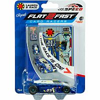 Flat 2 Fast Car - Speed Blue