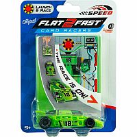 Flat 2 Fast Car - Speed Green