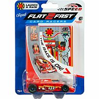 Flat 2 Fast Car - Speed Red