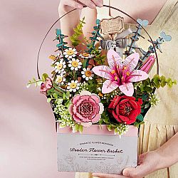 DIY Wooden Flower Basket