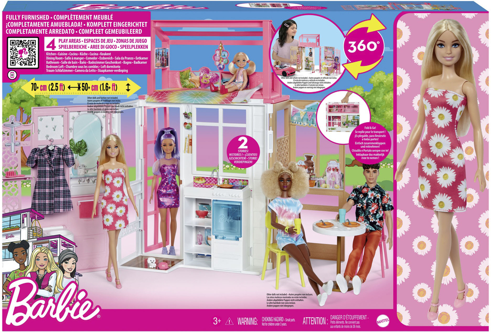 Barbie & Go House and Doll - Duck Toys