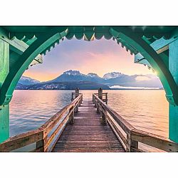 Footbridge at Lac d'Annecy - 1000 Piece Puzzle
