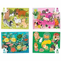 Four Puzzles to Grow On - Playful Pets