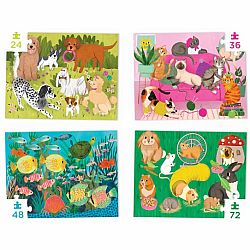 Four Puzzles to Grow On - Playful Pets