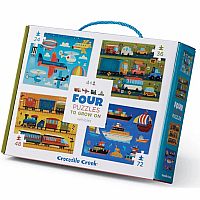 Four Puzzles to Grow On - Vehicles