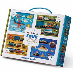 Four Puzzles to Grow On - Vehicles