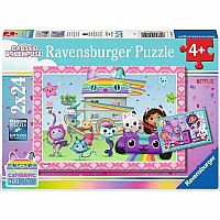 Gabby's Dollhouse: Ready to Party! (2x24 Piece Puzzles)