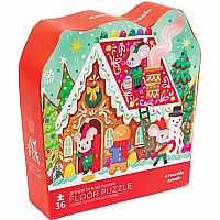 Gingerbread House Floor Puzzle 36pc