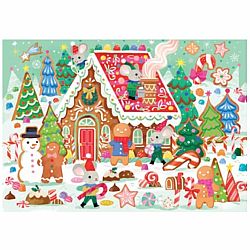 Gingerbread House Floor Puzzle 36pc