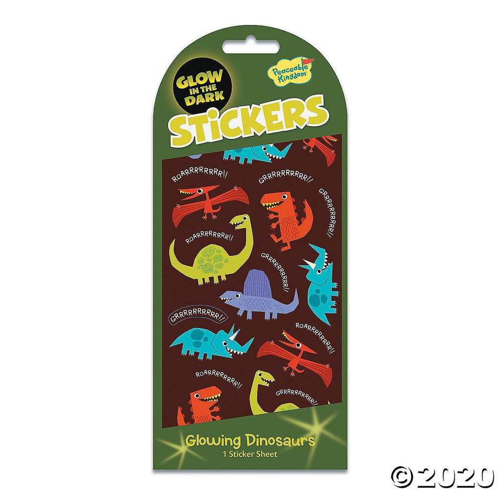 Glow Stickers Dinosaurs - Lucky Duck Toys