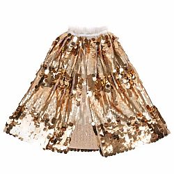 5th Avenue Pailette Cape - Gold