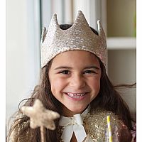 Gracious Gold Sequins Crown