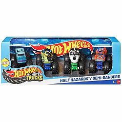 Hot Wheels Monster Trucks 4-Pack - Half Hazards
