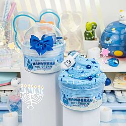 Hanukkah Ice Cream Cloud Slime