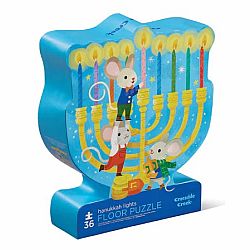 Hanukkah Lights Floor Puzzle 36pc