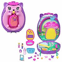 Polly Pocket Hedgehog Mom and Baby Purse