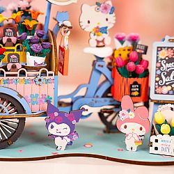 DIY Miniatures Hello Kitty & Friends Flower Cart Kit
