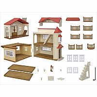 Red Roof Country Home w/ Secret Attic Gift Set