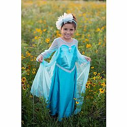 Ice Queen Dress With Cape (Size 5/6)