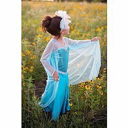 Ice Queen Dress With Cape (Size 5/6)