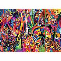 Jeweled Jungle - 500 Pc Puzzle Large Format
