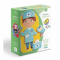 Djeco Jobissimo Magnetic Dress Up Activity Toy