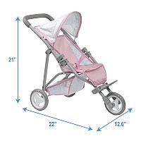 Berenguer Boutique Doll Jogger Stroller