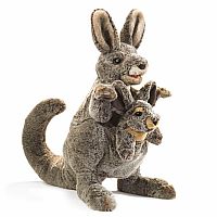 Kangaroo w/ Joey Puppet