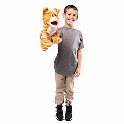 Silly Puppets Kitty Orange
