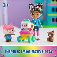 Gabby's Dollhouse Kitty Care Figure Set