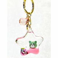 Kitty Star Floaty Key Charm