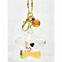 Kitty Star Floaty Key Charm