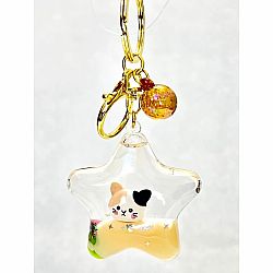 Kitty Star Floaty Key Charm