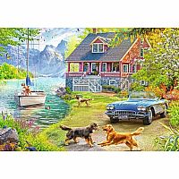 Summer Lake House (200 Piece XL Puzzle)