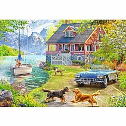 Summer Lake House (200 Piece XL Puzzle)