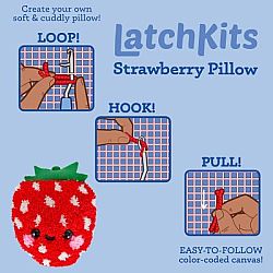 Latch Kit Strawberry Pillow